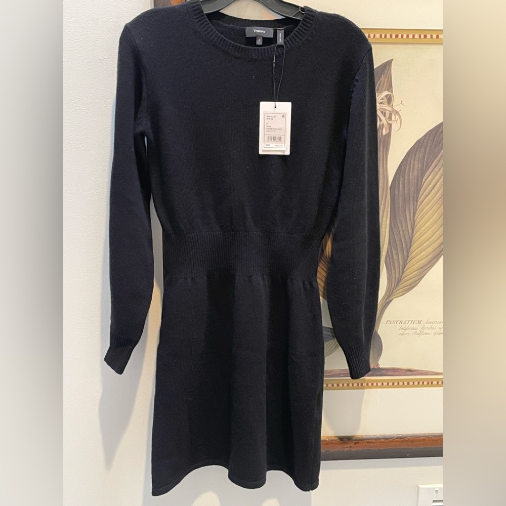 Theory  Black Sweater Dress